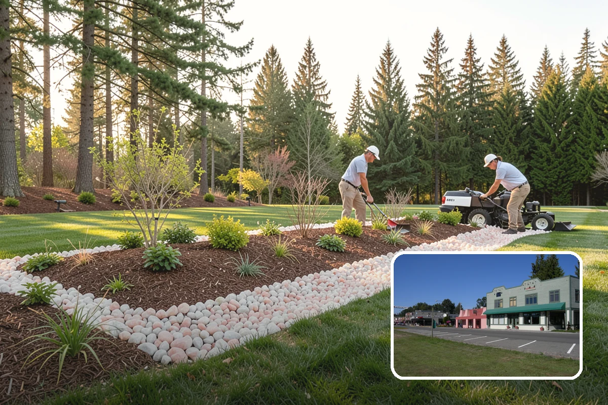 Lava Rock Installation in Snoqualmie, King County, WA - Insulates soil and helps retain moisture between rains