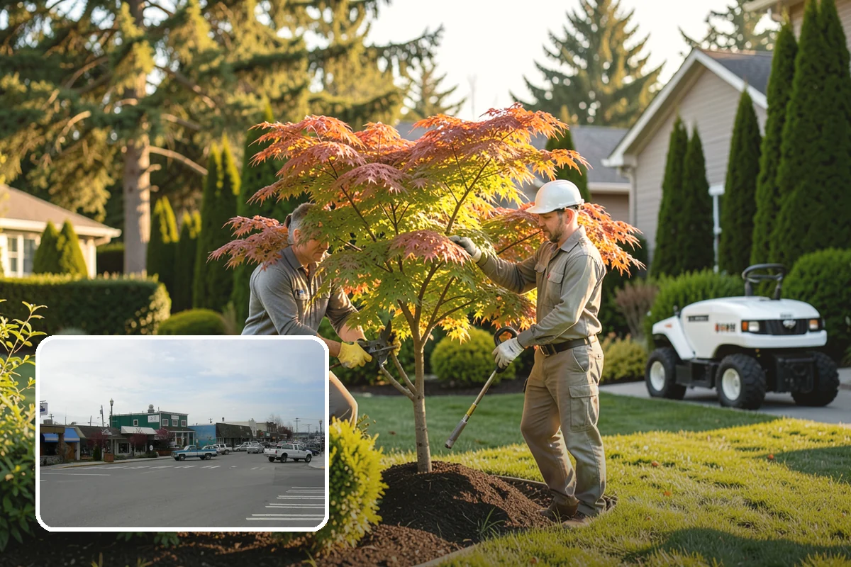 Lava Rock Installation in Stanwood, Snohomish County, WA - Insulates soil and helps retain moisture between rains