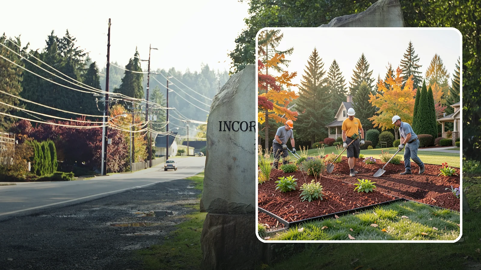 Lava Rock Installation in Wilkeson, Pierce County, WA - Lightweight, porous volcanic rock in deep red or charcoal that adds bold color and insulating mulch to beds.