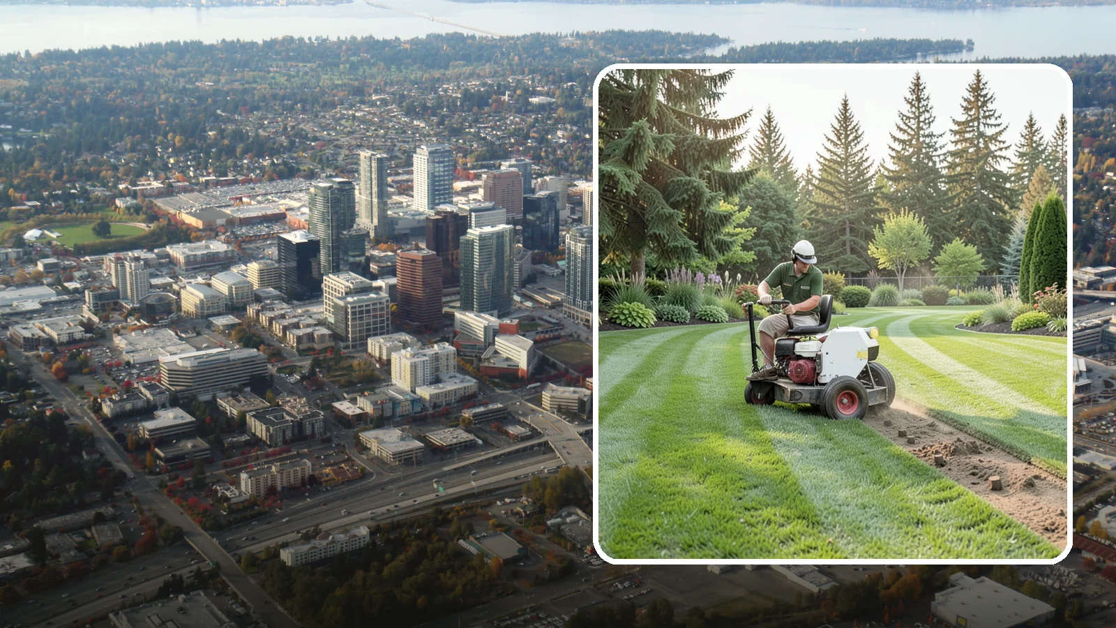 Lawn Aeration in Bellevue, King County, WA - Aeration that relieves compacted soil so water, air, and nutrients reach the roots.