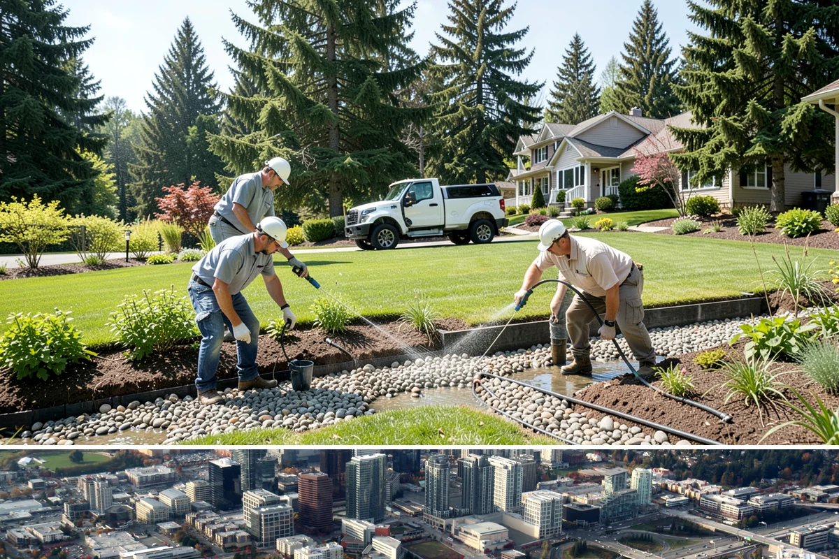 Lawn Aeration in Bellevue, King County, WA - Best in early fall or spring when grass is actively growing and can recover quickly.