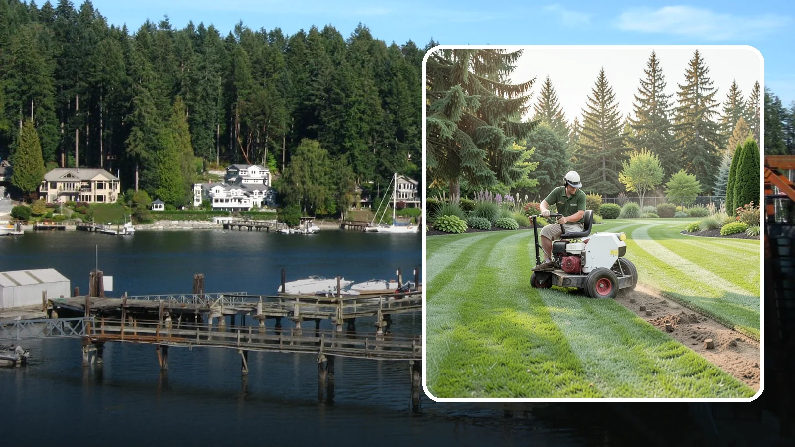 Lawn Aeration in Gig Harbor, Pierce County, WA - Aeration that relieves compacted soil so water, air, and nutrients reach the roots.