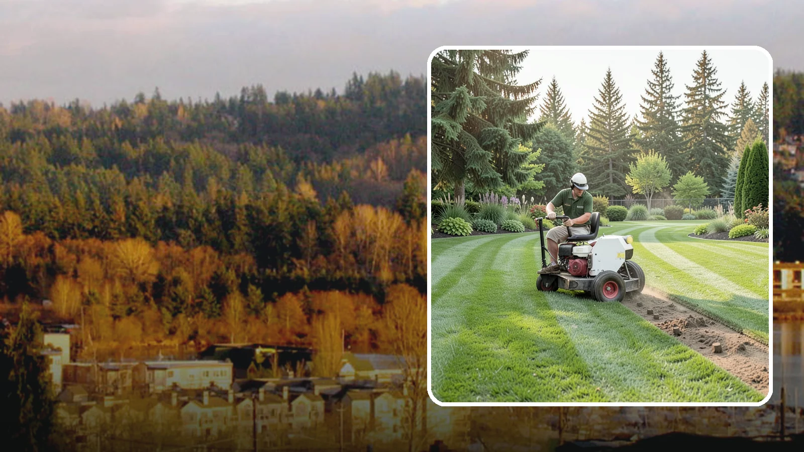 Lawn Aeration in Kenmore, King County, WA - Aeration that relieves compacted soil so water, air, and nutrients reach the roots.
