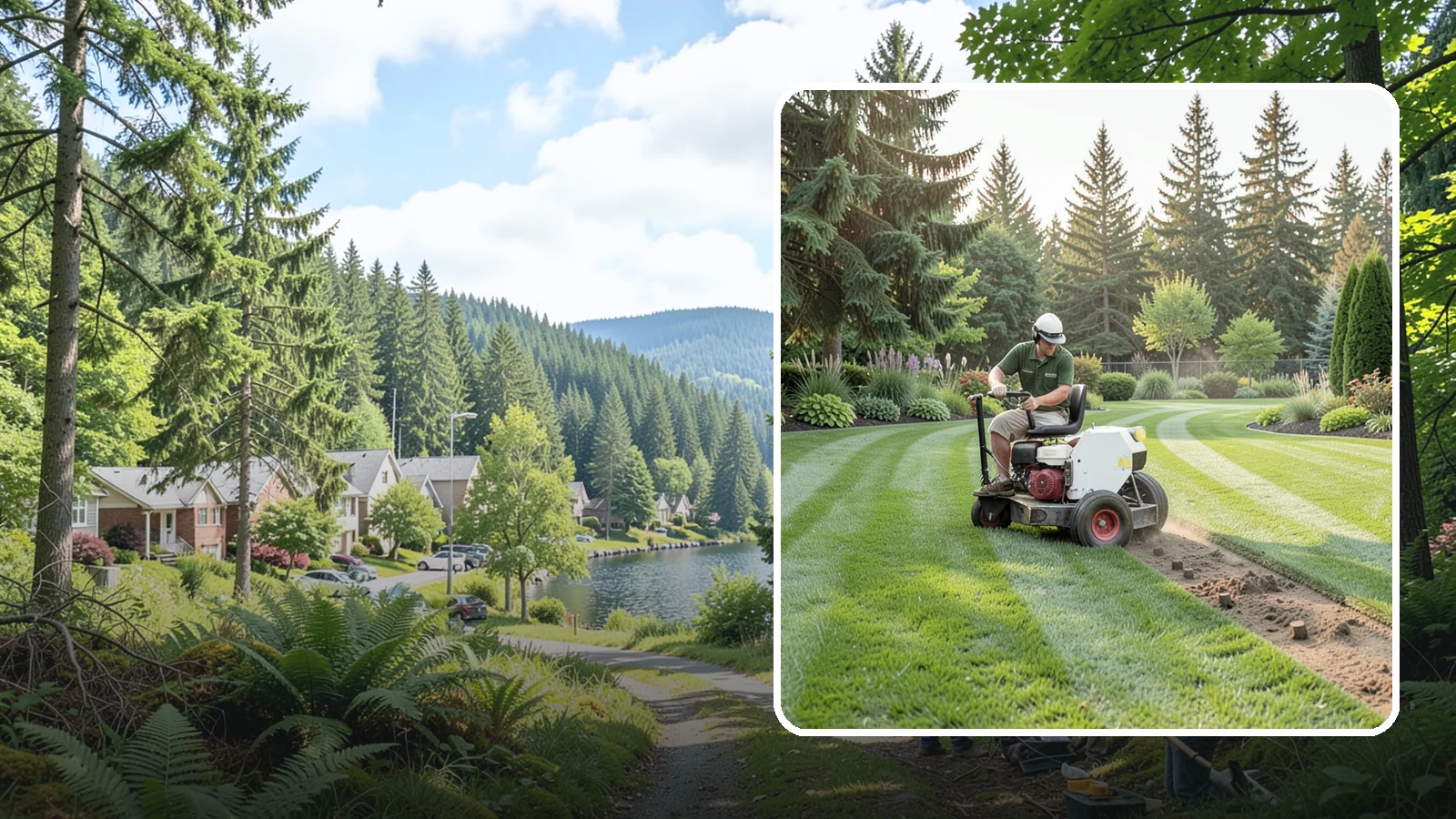 Lawn Aeration in Lake Forest Park, King County, WA - Aeration that relieves compacted soil so water, air, and nutrients reach the roots.
