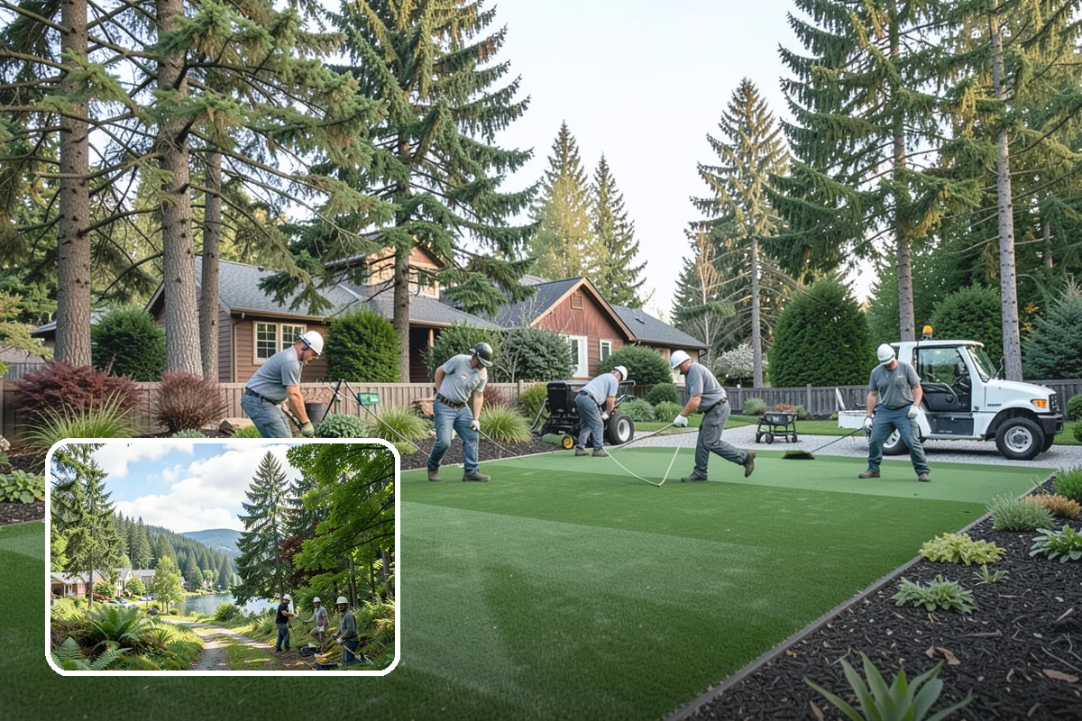 Lawn Aeration in Lake Forest Park, King County, WA - Relieves soil compaction for healthier roots
