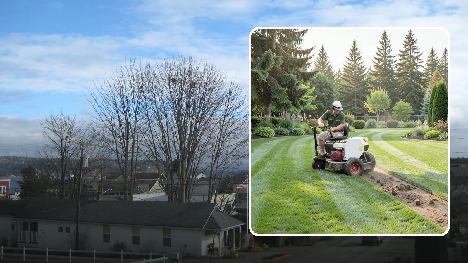 Lawn Aeration in Langley, Island County, WA - Aeration that relieves compacted soil so water, air, and nutrients reach the roots.