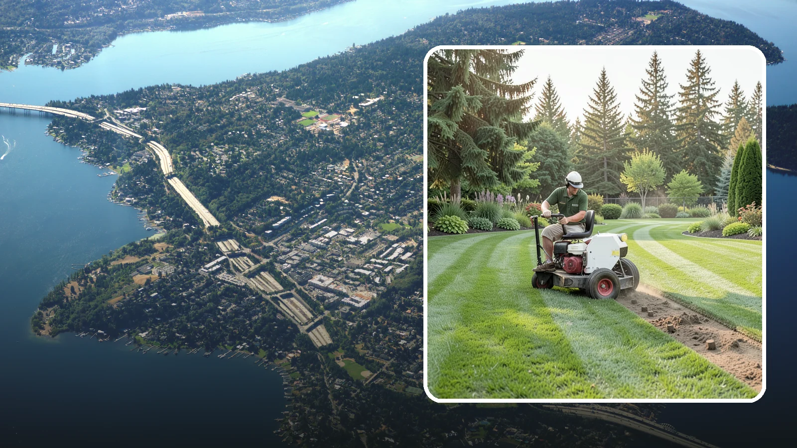 Lawn Aeration in Mercer Island, King County, WA - Aeration that relieves compacted soil so water, air, and nutrients reach the roots.