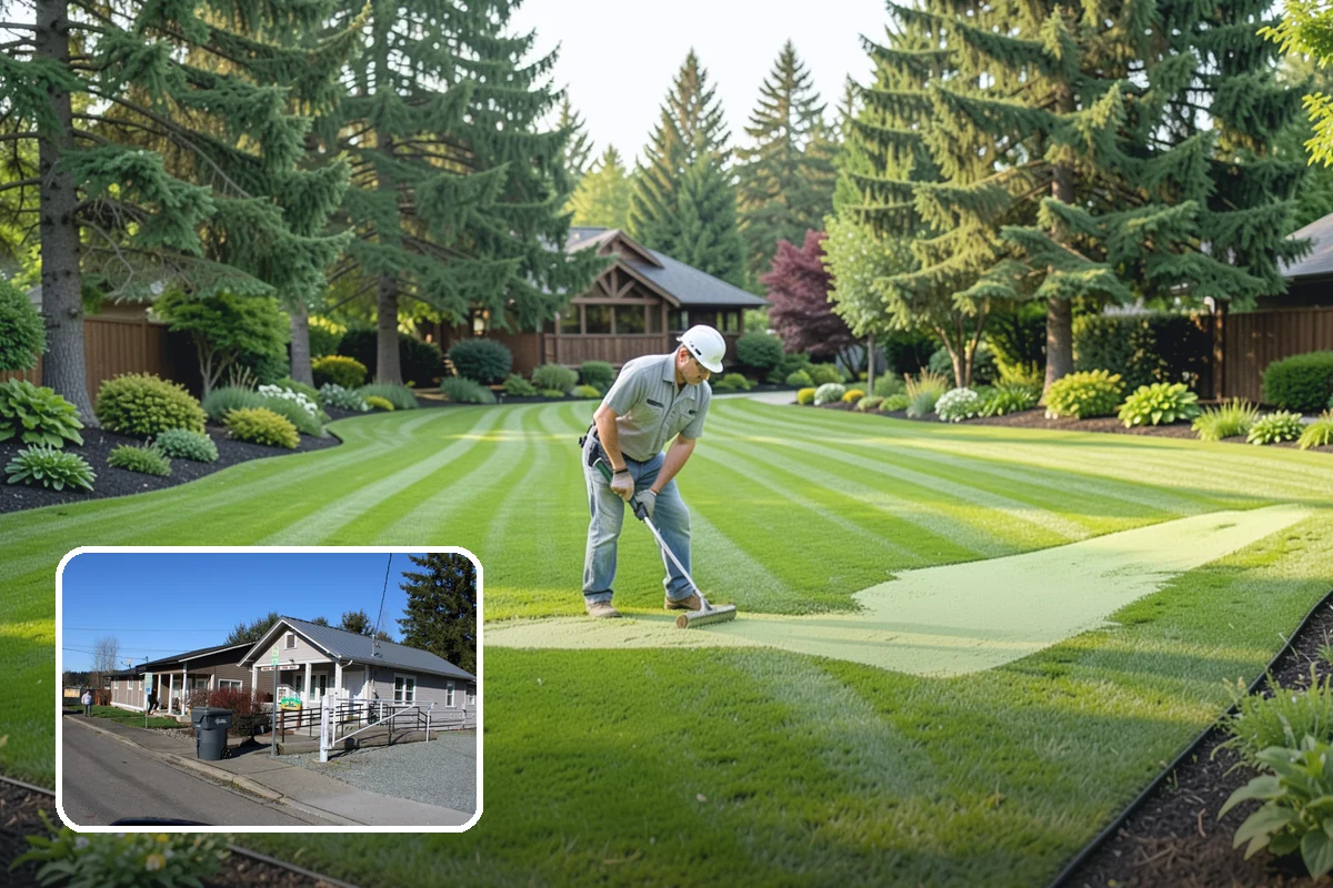 Lawn Aeration in South Prairie, Pierce County, WA - Relieves soil compaction for healthier roots
