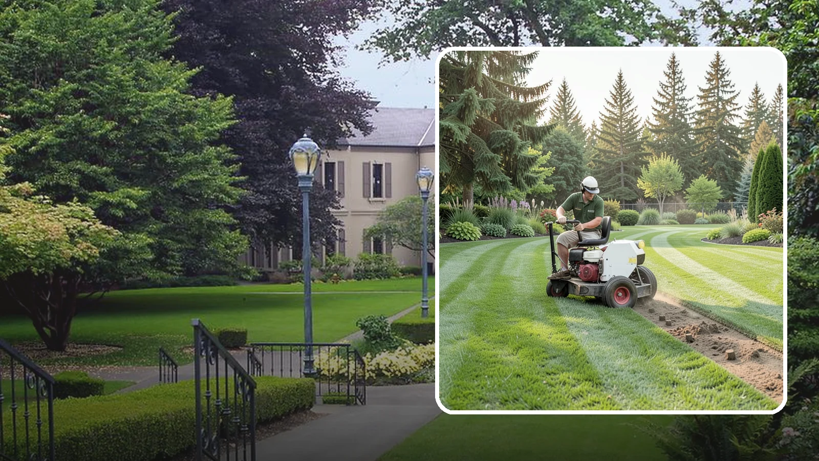 Lawn Aeration in Woodinville, King County, WA - Aeration that relieves compacted soil so water, air, and nutrients reach the roots.
