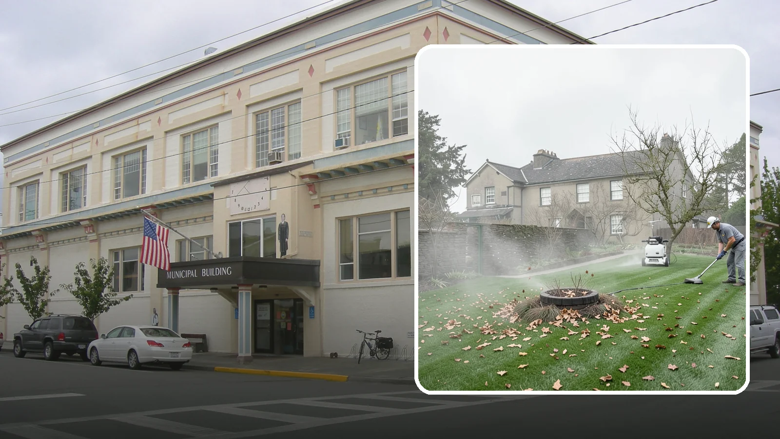 Lawn Blowing in Anacortes, Skagit County, WA - Clear fallen leaves, fir needles, and yard debris from your turf and hardscapes with thorough power blowing.