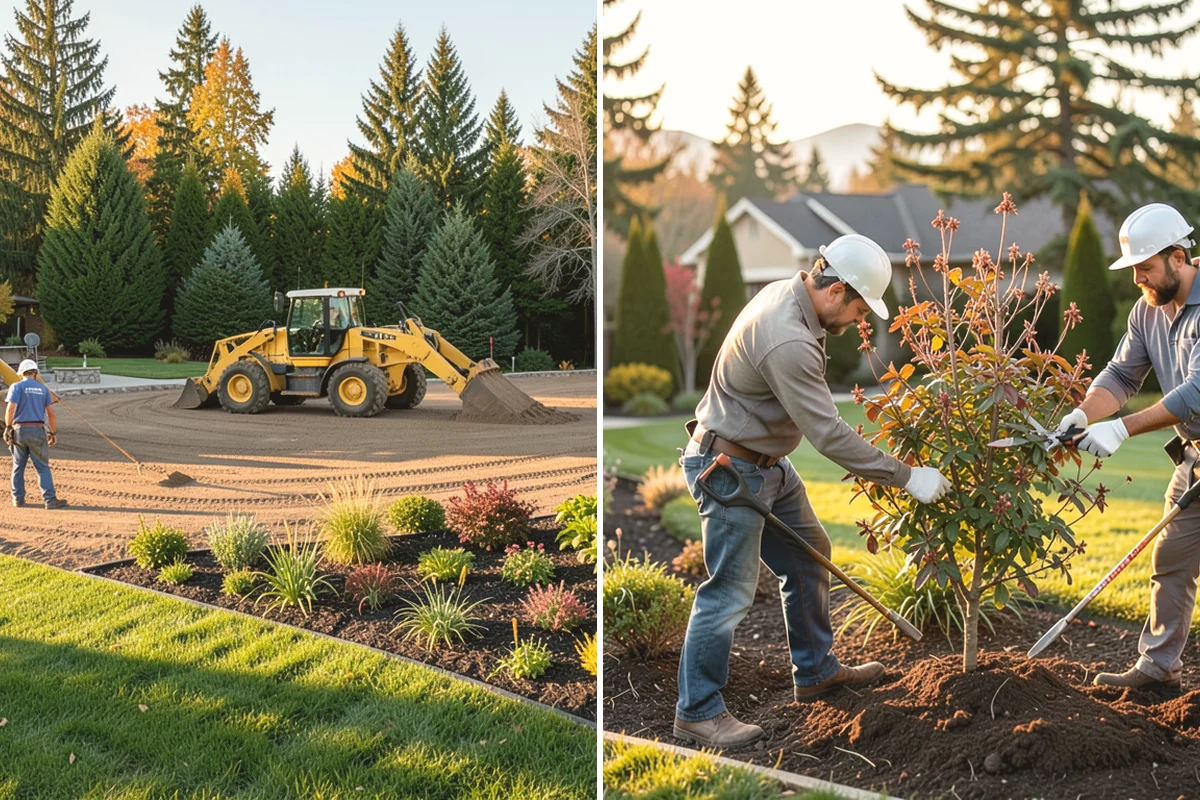Lawn Blowing in Anacortes, Skagit County, WA - Assess debris load across lawn, beds, and hardscapes