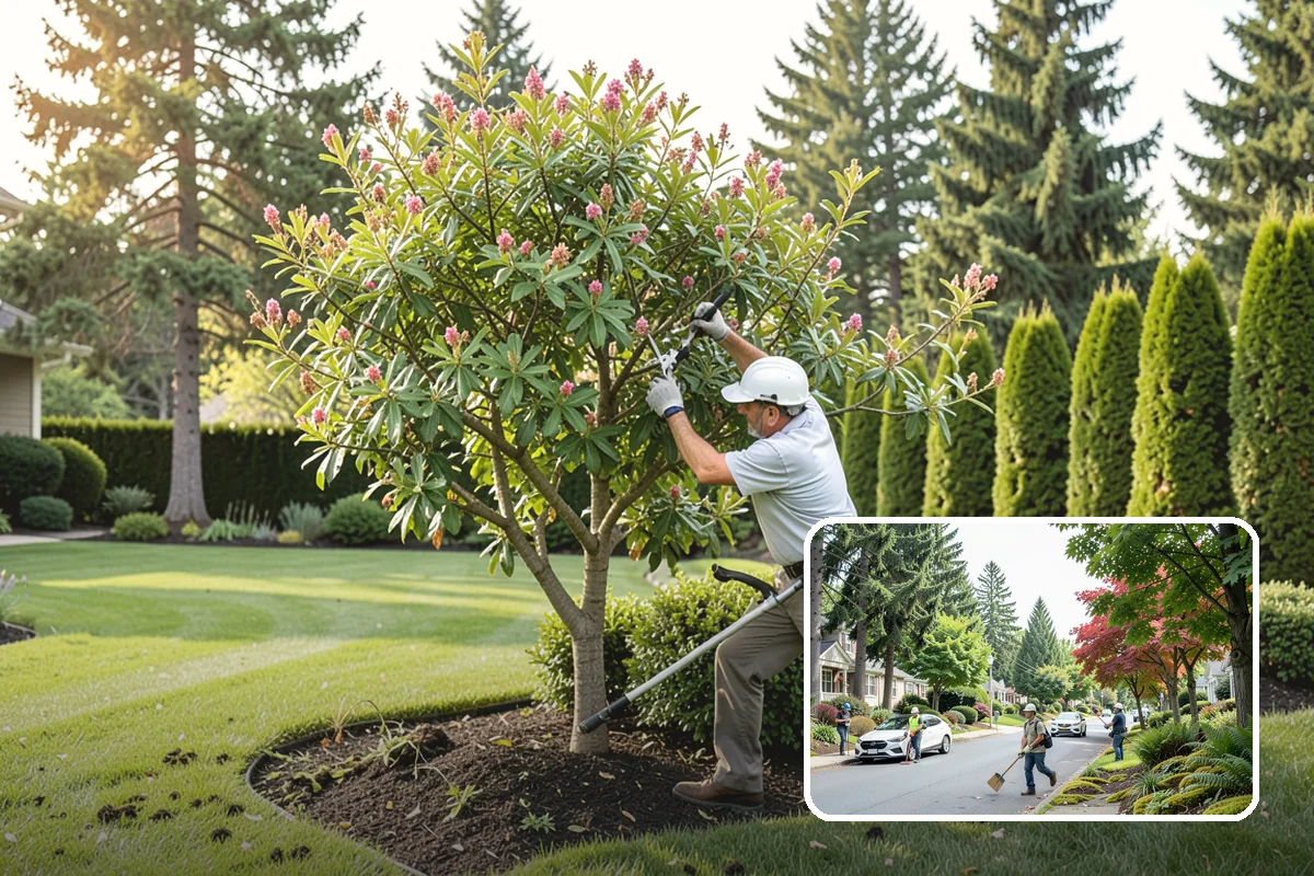 Lawn Blowing in Beaux Arts Village, King County, WA - Removes matted leaves and needles that smother turf