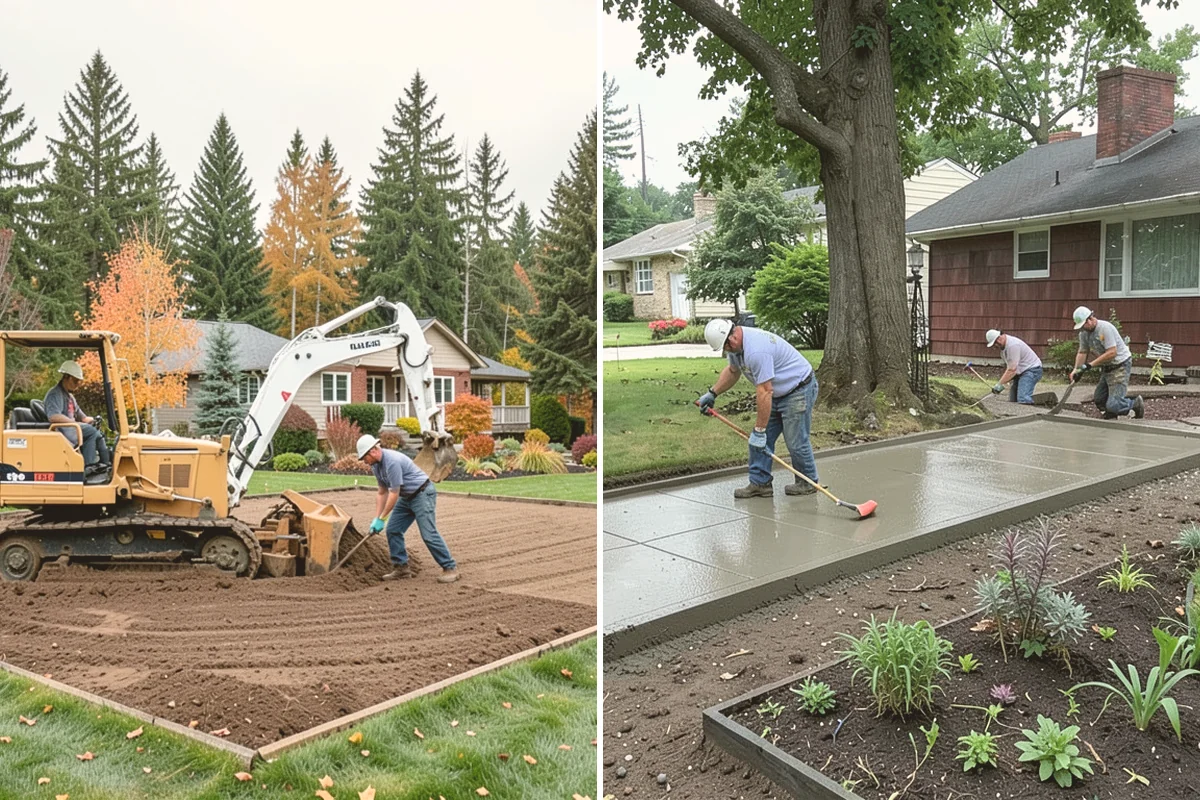 Lawn Blowing in Bellevue, King County, WA - Assess debris load across lawn, beds, and hardscapes