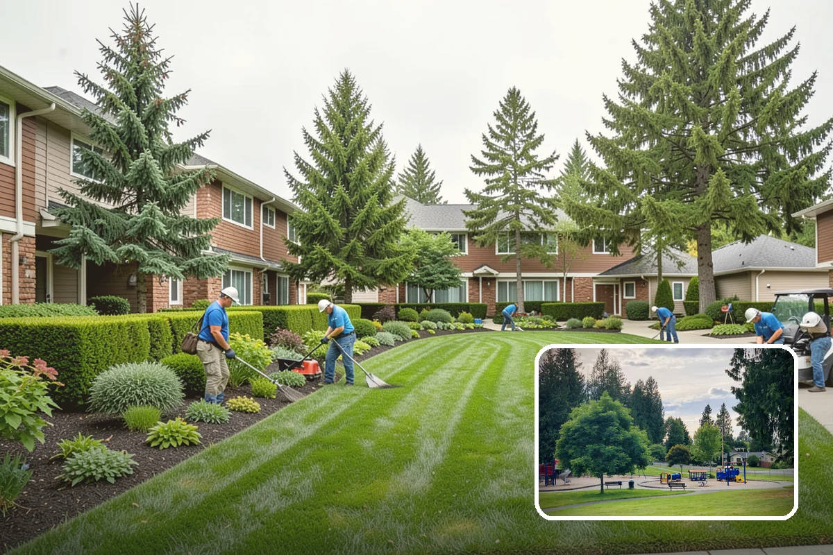 Lawn Blowing in Bonney Lake, Pierce County, WA - Removes matted leaves and needles that smother turf