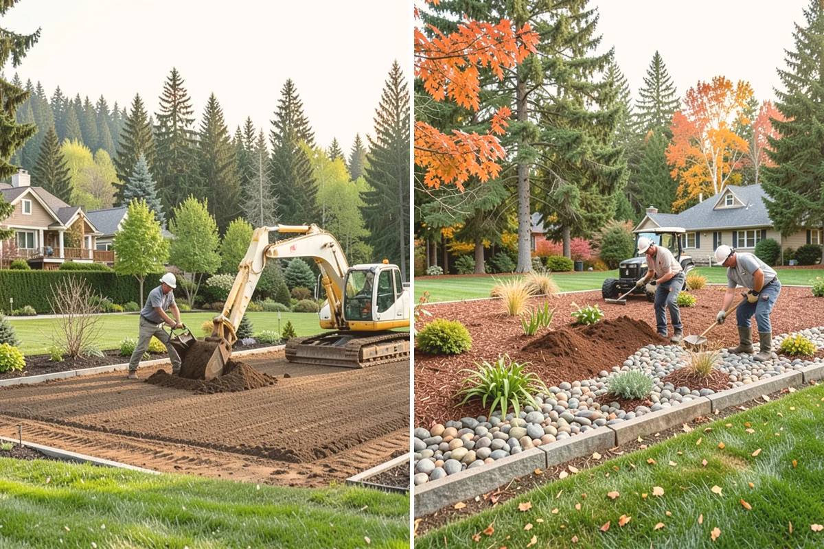 Lawn Blowing in Brier, Snohomish County, WA - Assess debris load across lawn, beds, and hardscapes