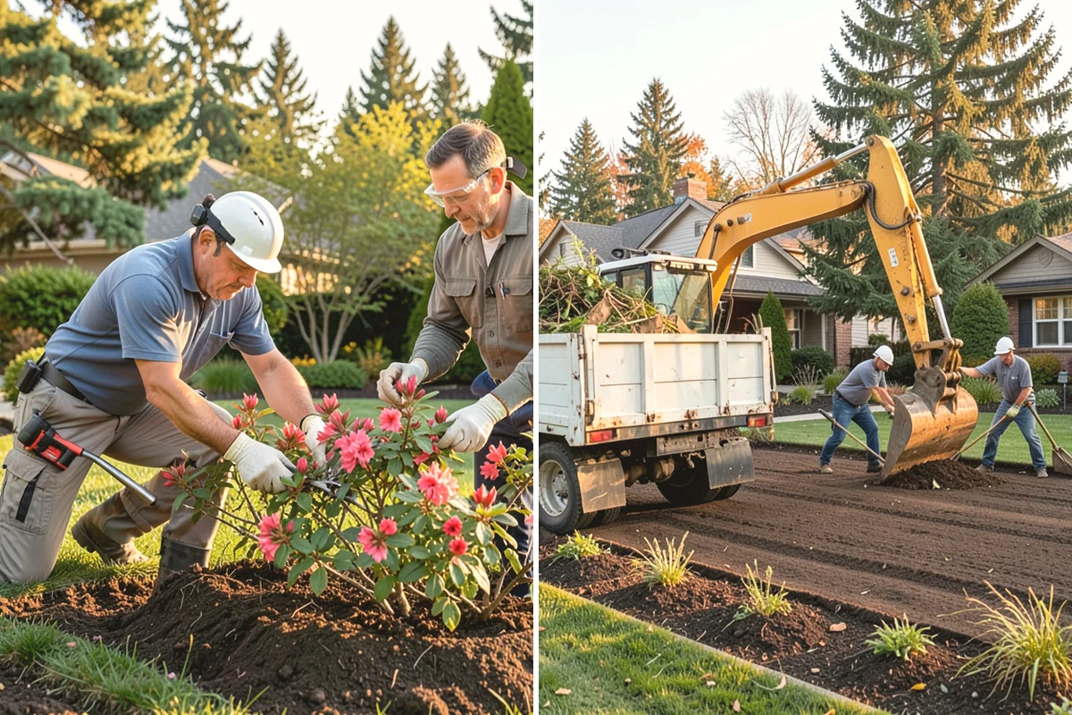 Lawn Blowing in Carbonado, Pierce County, WA - Assess debris load across lawn, beds, and hardscapes