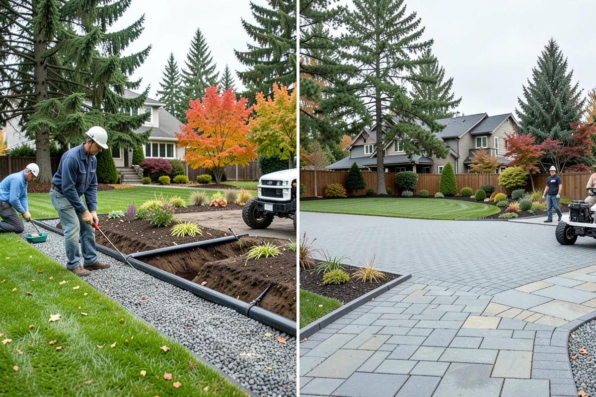 Lawn Blowing in Clyde Hill, King County, WA - Assess debris load across lawn, beds, and hardscapes