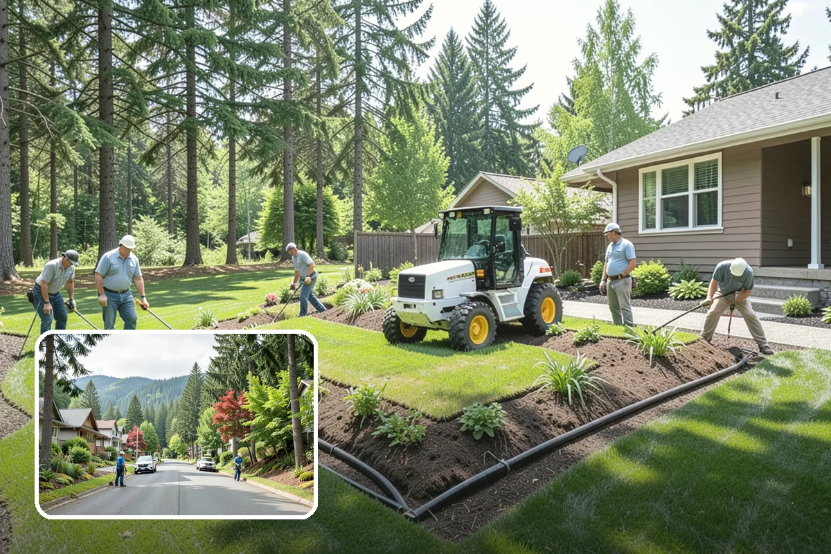 Lawn Blowing in Darrington, Snohomish County, WA - Removes matted leaves and needles that smother turf
