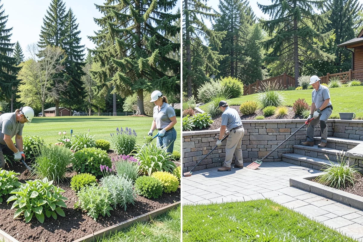 Lawn Blowing in Des Moines, King County, WA - Assess debris load across lawn, beds, and hardscapes