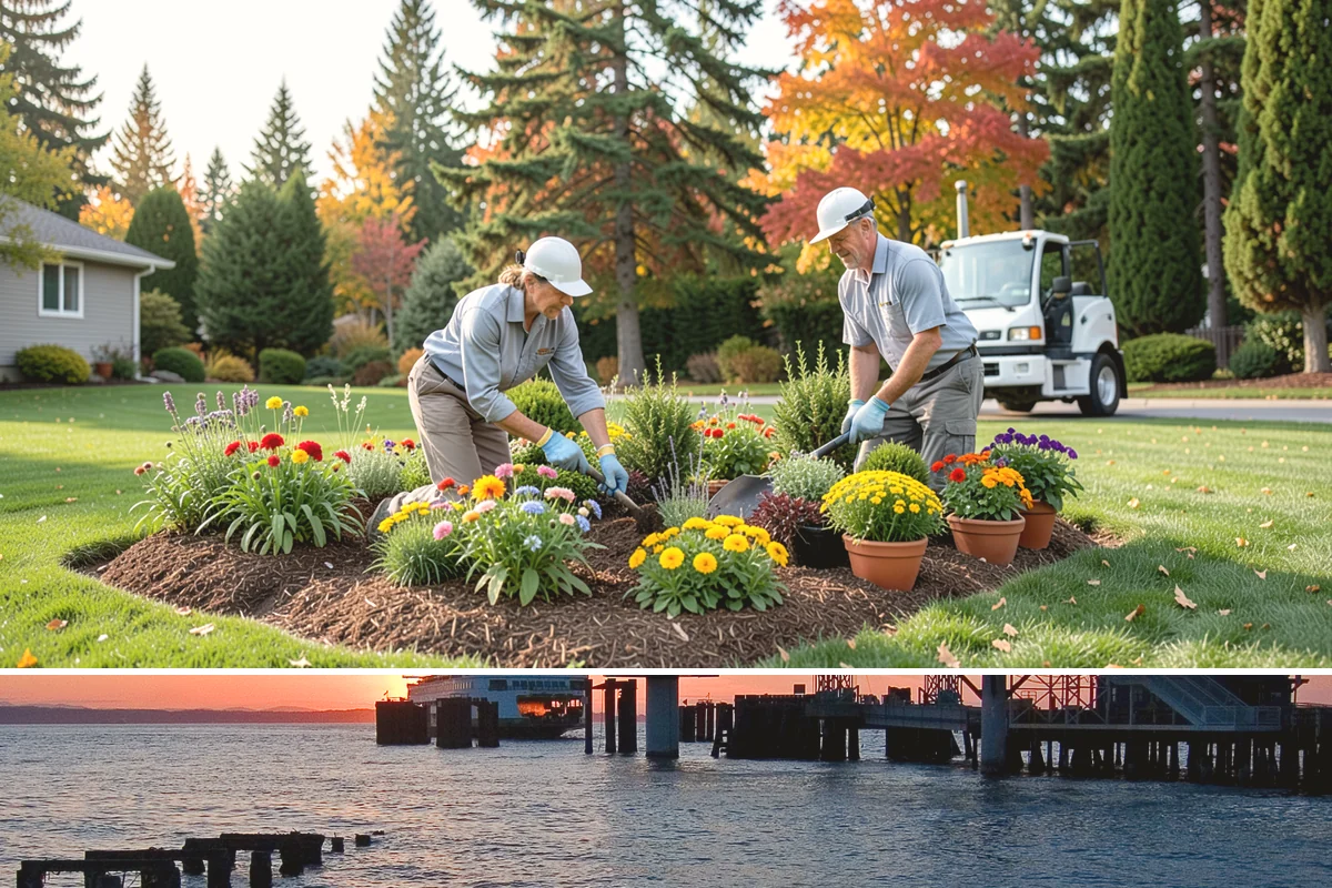 Lawn Blowing in Edmonds, Snohomish County, WA - Blowing is in highest demand from October through December during heavy leaf and needle drop, and after the windstorms common to...