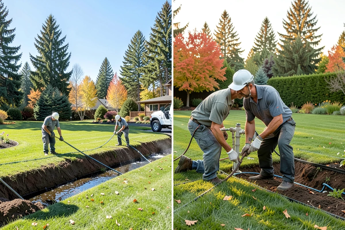 Lawn Blowing in Enumclaw, King County, WA - Assess debris load across lawn, beds, and hardscapes