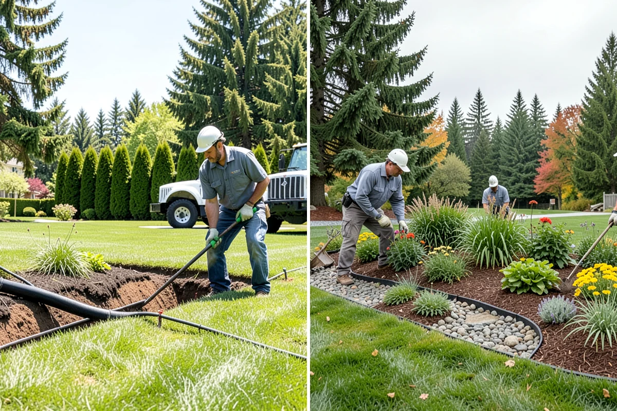 Lawn Blowing in Federal Way, King County, WA - Assess debris load across lawn, beds, and hardscapes