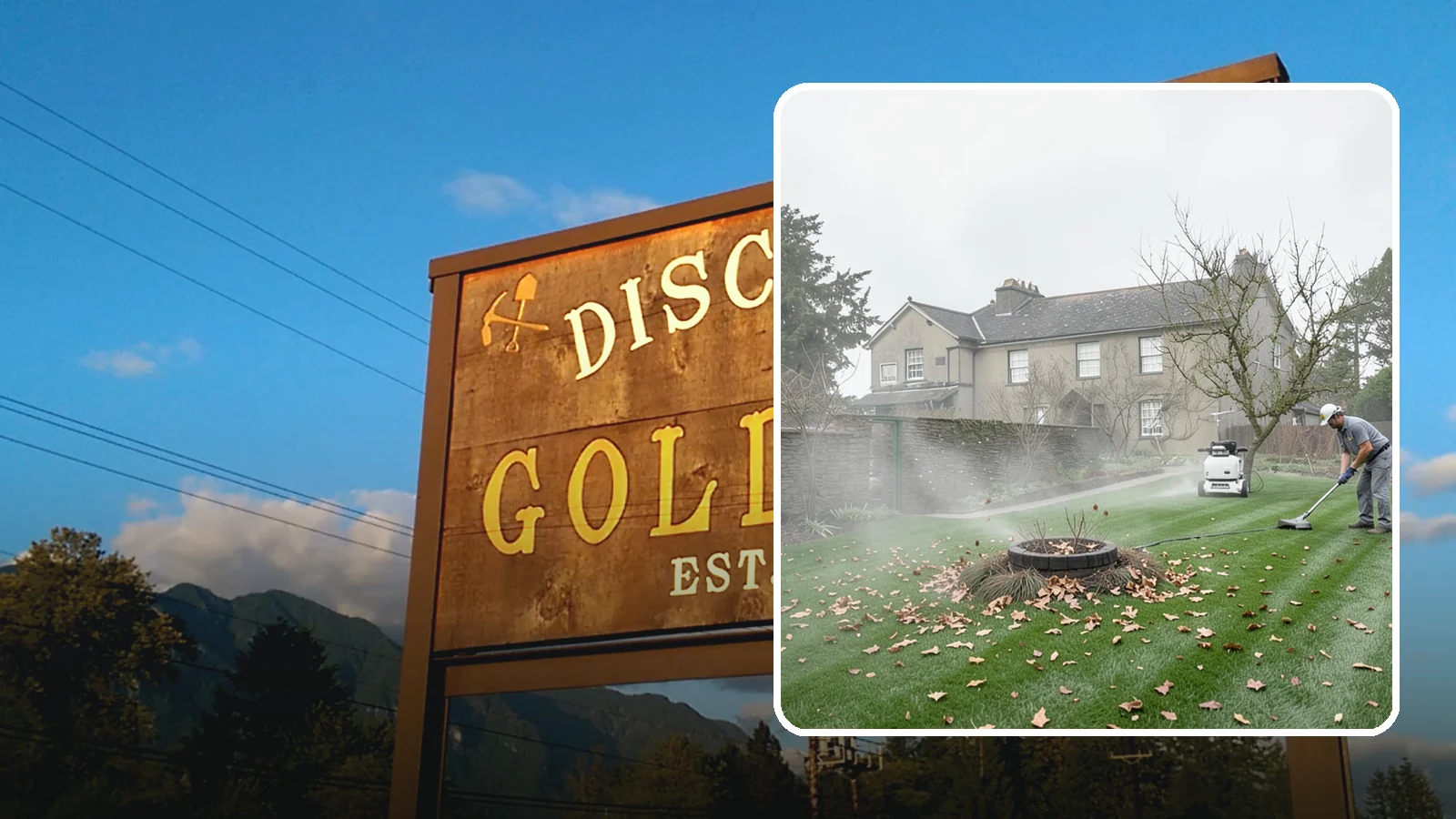 Lawn Blowing in Gold Bar, Snohomish County, WA - Clear fallen leaves, fir needles, and yard debris from your turf and hardscapes with thorough power blowing.