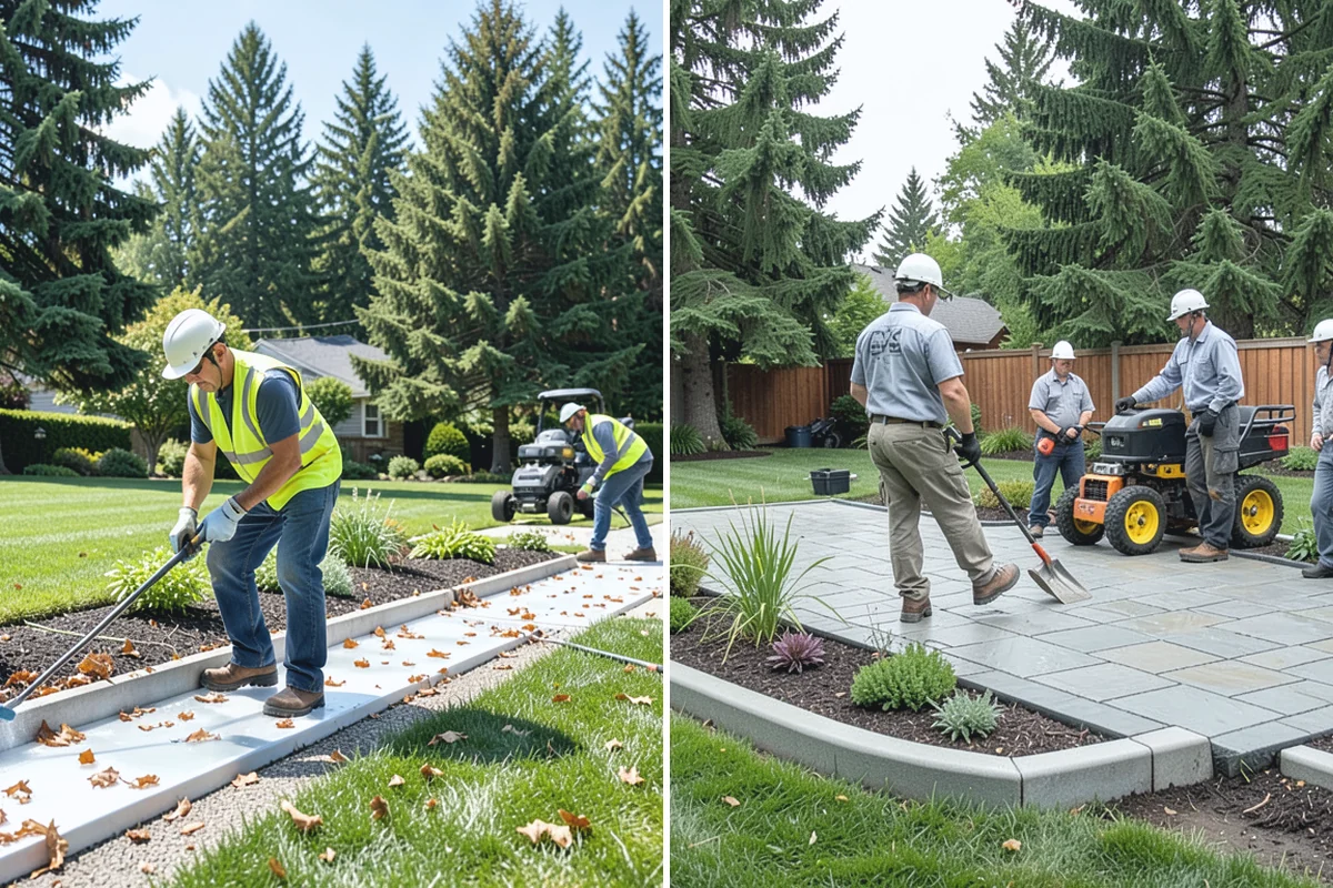 Lawn Blowing in Granite Falls, Snohomish County, WA - Assess debris load across lawn, beds, and hardscapes