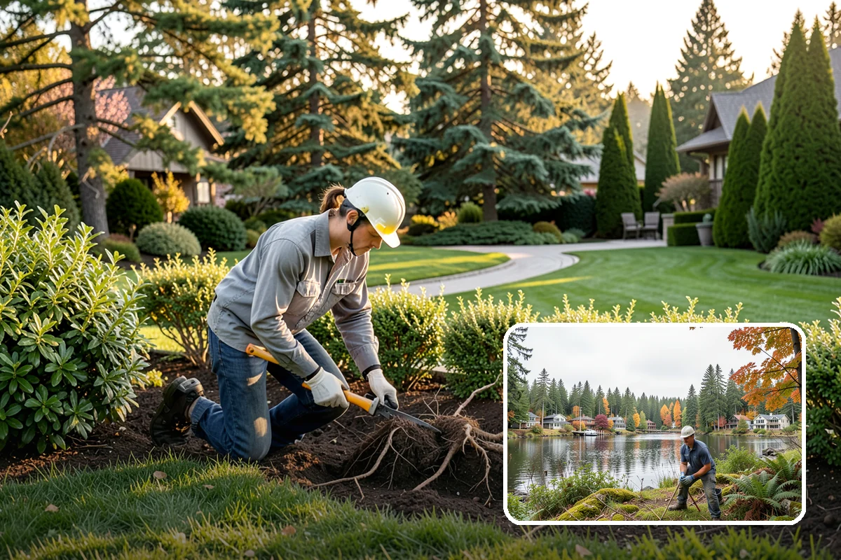 Lawn Blowing in La Conner, Skagit County, WA - Removes matted leaves and needles that smother turf