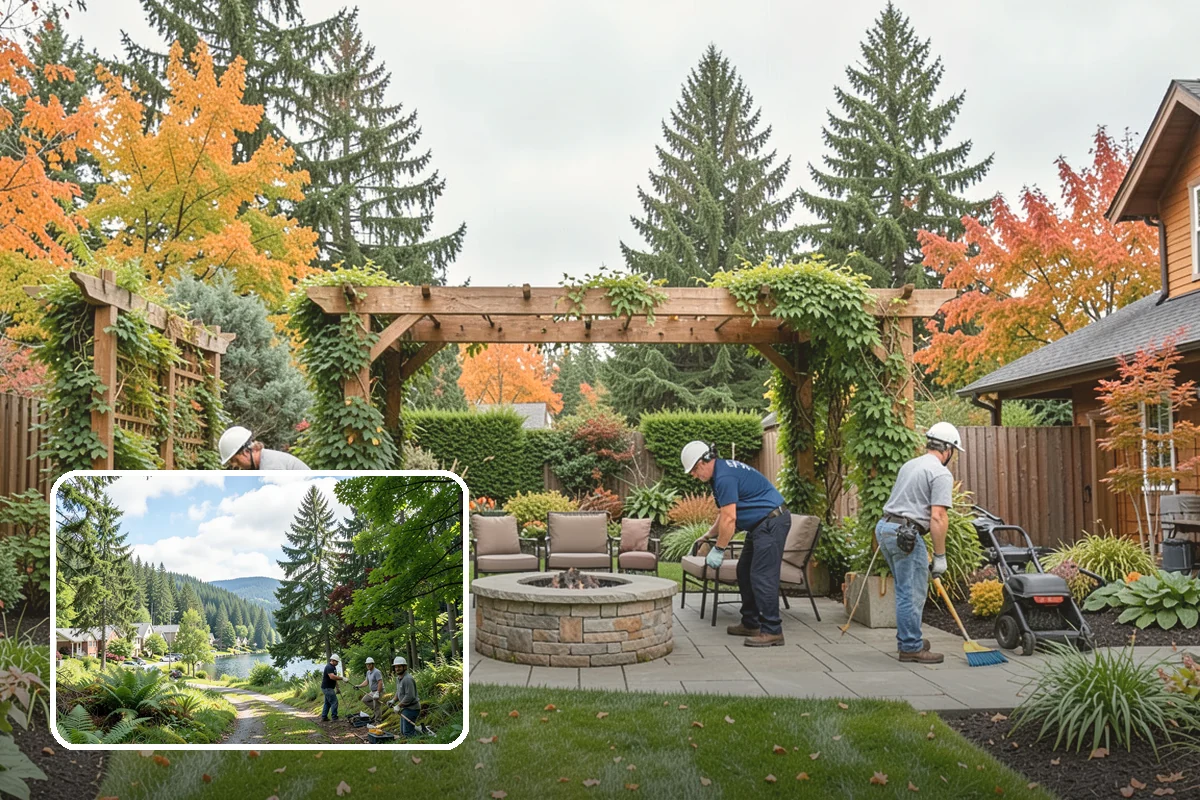 Lawn Blowing in Lake Forest Park, King County, WA - Removes matted leaves and needles that smother turf