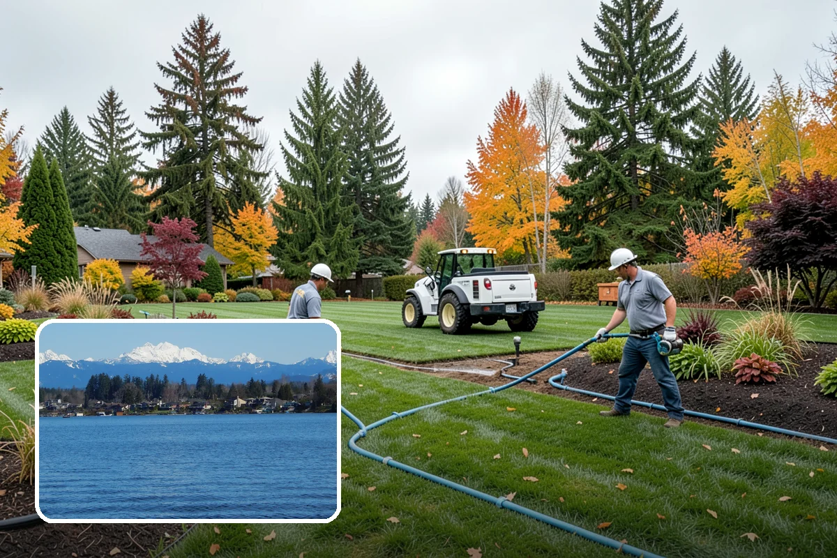 Lawn Blowing in Lake Stevens, Snohomish County, WA - Removes matted leaves and needles that smother turf