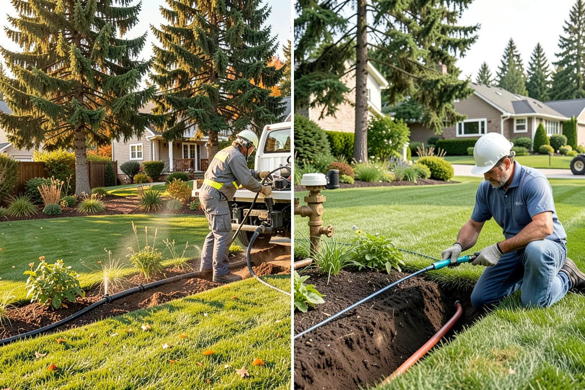 Lawn Blowing in Lakewood, Pierce County, WA - Assess debris load across lawn, beds, and hardscapes