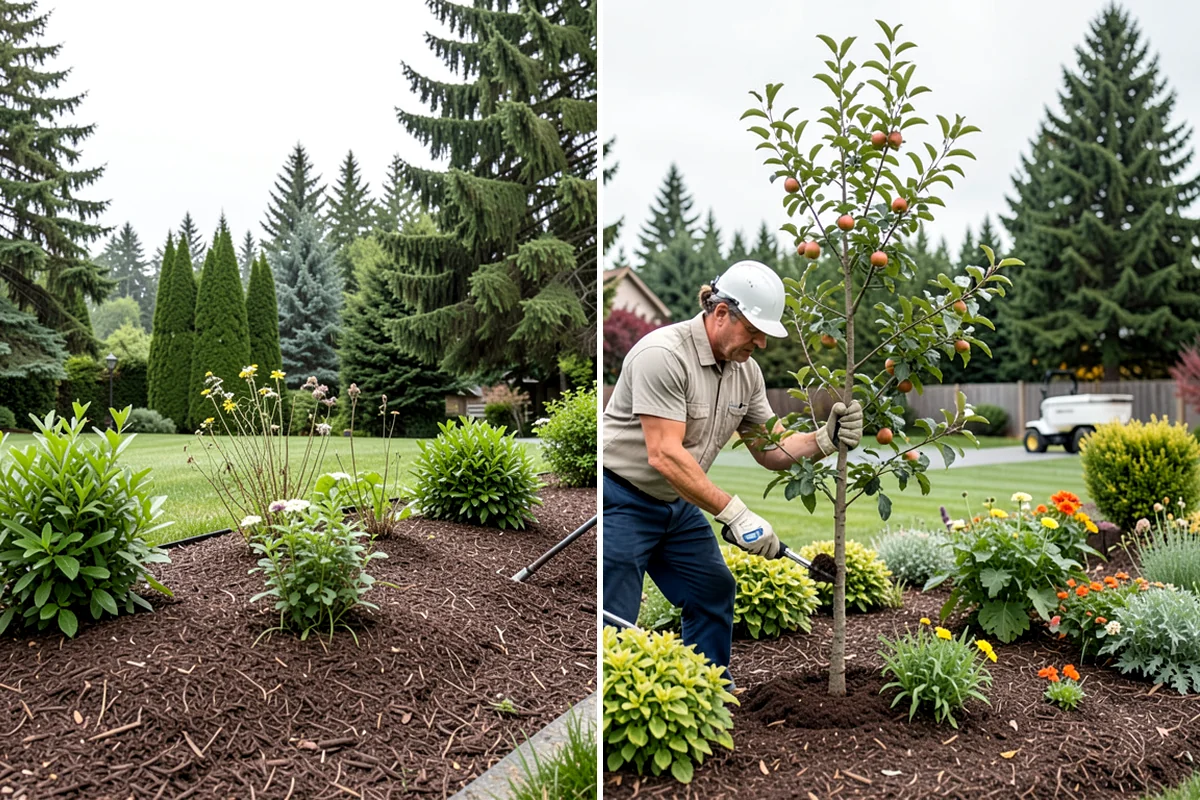 Lawn Blowing in Maple Valley, King County, WA - Assess debris load across lawn, beds, and hardscapes