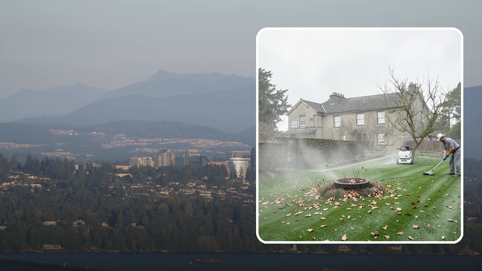 Lawn Blowing in Medina, King County, WA - Clear fallen leaves, fir needles, and yard debris from your turf and hardscapes with thorough power blowing.