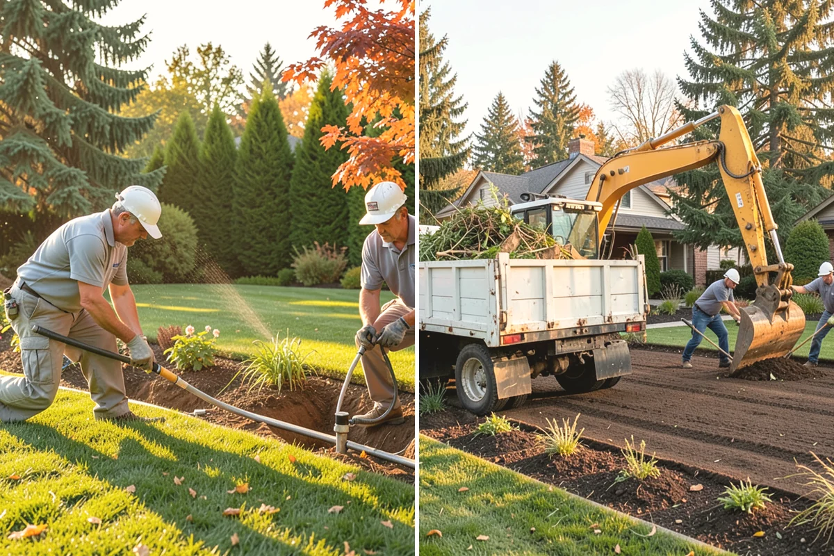 Lawn Blowing in Mercer Island, King County, WA - Assess debris load across lawn, beds, and hardscapes