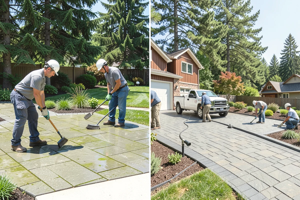 Lawn Blowing in Monroe, Snohomish County, WA - Assess debris load across lawn, beds, and hardscapes