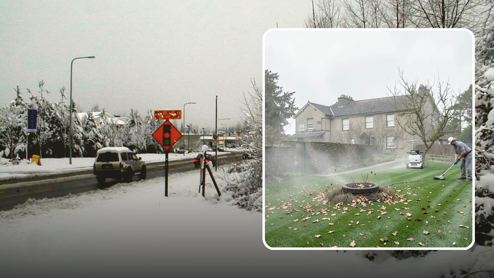 Lawn Blowing in Newcastle, King County, WA - Clear fallen leaves, fir needles, and yard debris from your turf and hardscapes with thorough power blowing.