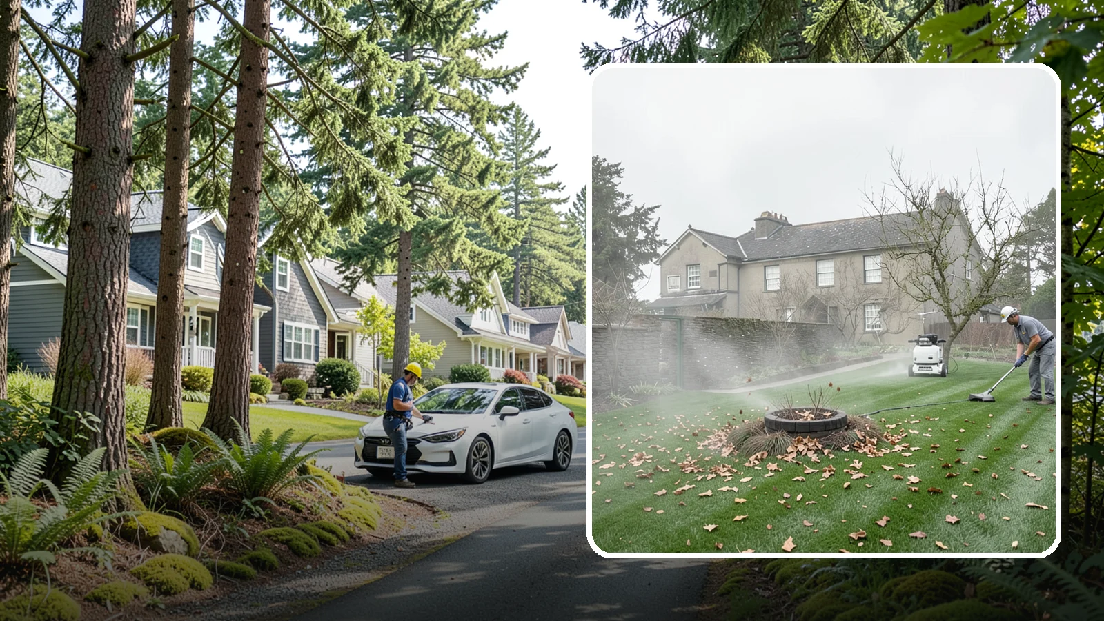 Lawn Blowing in Normandy Park, King County, WA - Clear fallen leaves, fir needles, and yard debris from your turf and hardscapes with thorough power blowing.