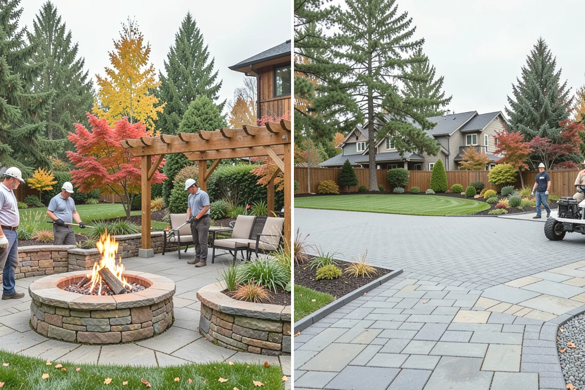 Lawn Blowing in North Bend, King County, WA - Assess debris load across lawn, beds, and hardscapes