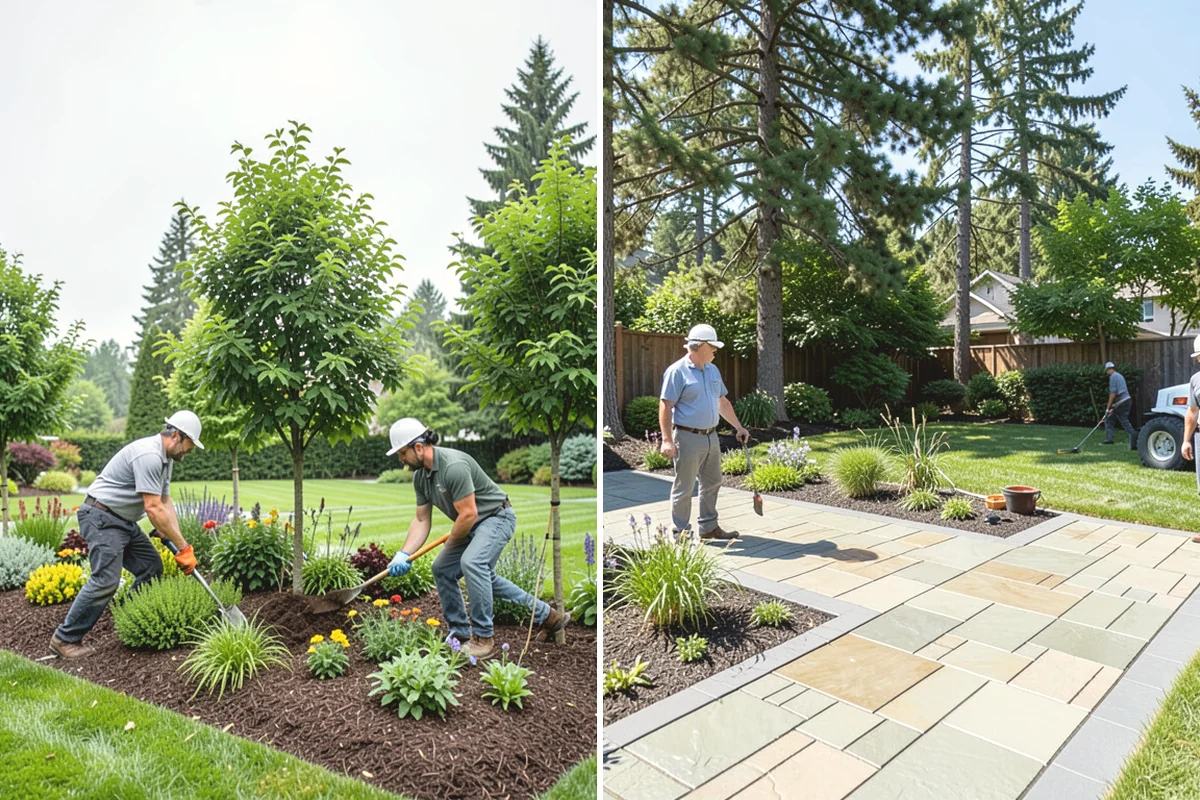 Lawn Blowing in Oak Harbor, Island County, WA - Assess debris load across lawn, beds, and hardscapes