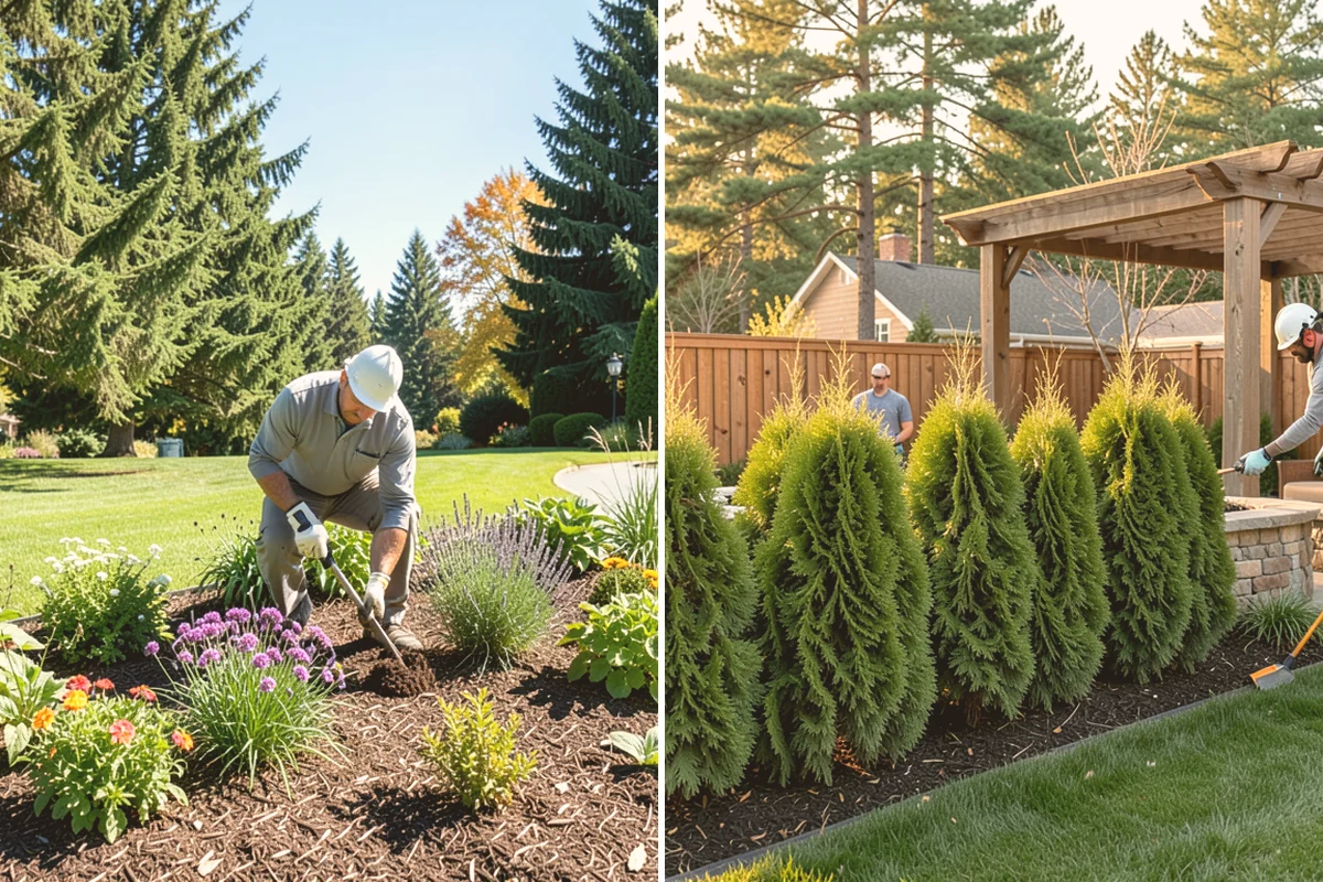 Lawn Blowing in Orting, Pierce County, WA - Assess debris load across lawn, beds, and hardscapes