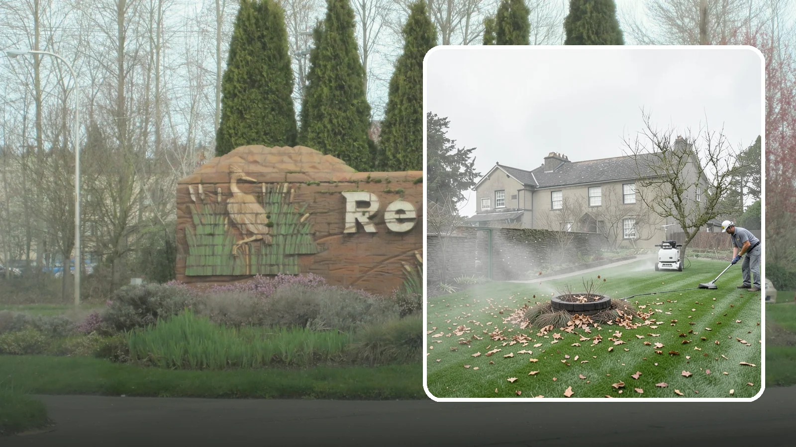 Lawn Blowing in Renton, King County, WA - Clear fallen leaves, fir needles, and yard debris from your turf and hardscapes with thorough power blowing.