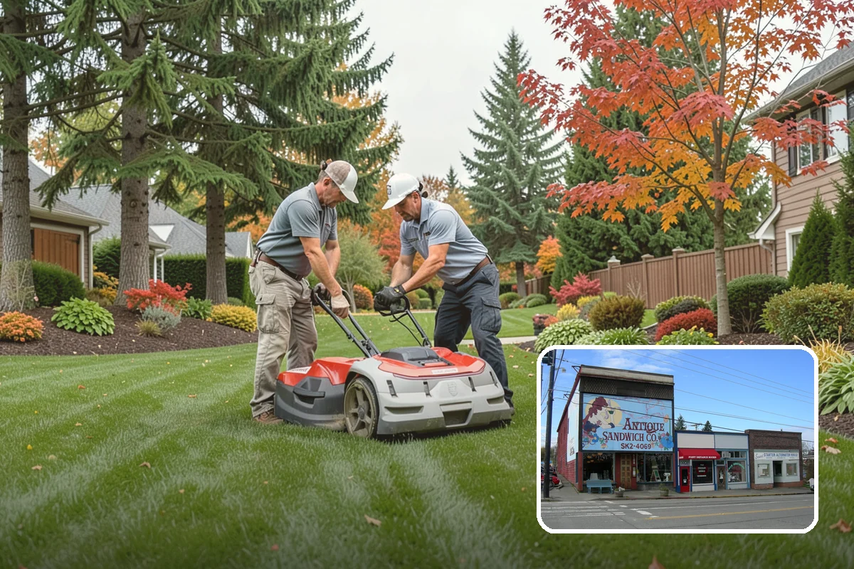 Lawn Blowing in Ruston, Pierce County, WA - Removes matted leaves and needles that smother turf
