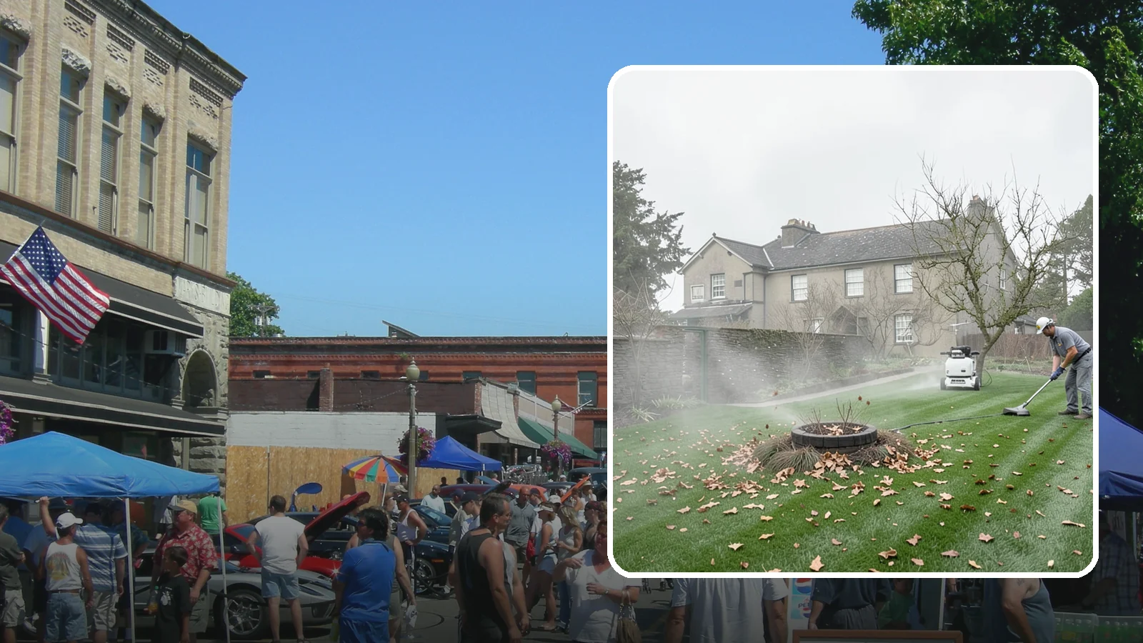 Lawn Blowing in Snohomish, Snohomish County, WA - Clear fallen leaves, fir needles, and yard debris from your turf and hardscapes with thorough power blowing.