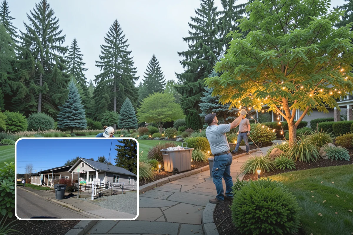 Lawn Blowing in South Prairie, Pierce County, WA - Removes matted leaves and needles that smother turf