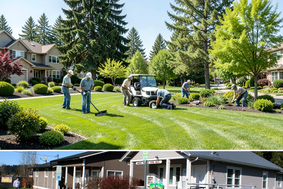 Lawn Blowing in South Prairie, Pierce County, WA - Blowing is in highest demand from October through December during heavy leaf and needle drop, and after the windstorms common to...