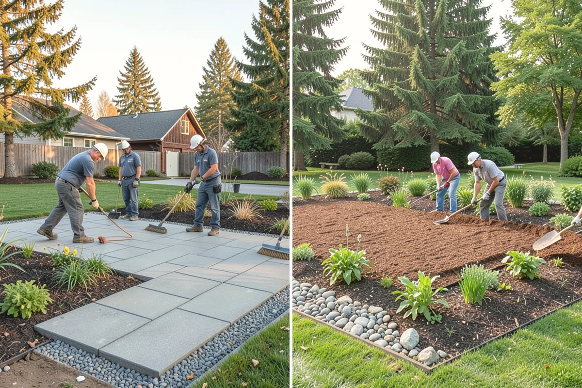 Lawn Blowing in Steilacoom, Pierce County, WA - Assess debris load across lawn, beds, and hardscapes