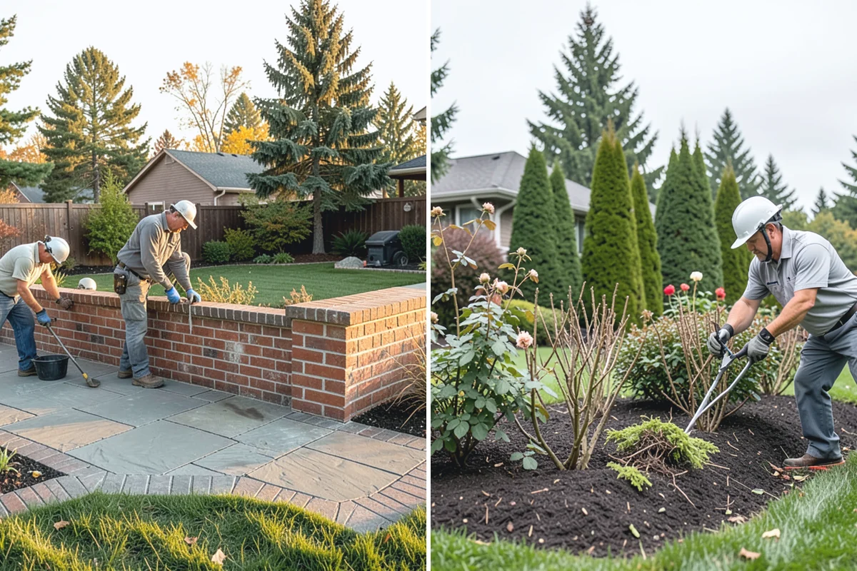 Lawn Blowing in Sumner, Pierce County, WA - Assess debris load across lawn, beds, and hardscapes