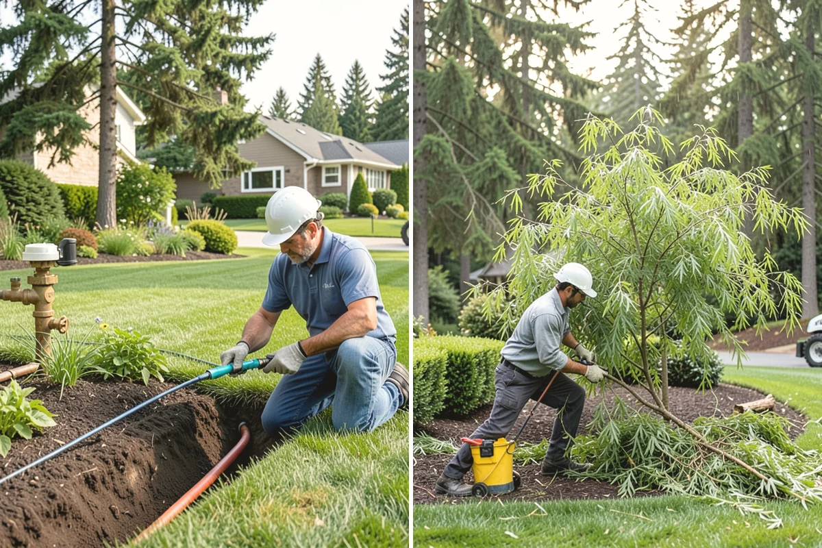 Lawn Blowing in Tacoma, Pierce County, WA - Assess debris load across lawn, beds, and hardscapes