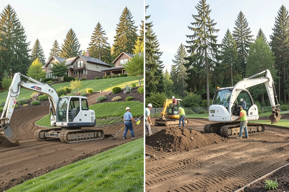 Lawn Blowing in Tukwila, King County, WA - Assess debris load across lawn, beds, and hardscapes